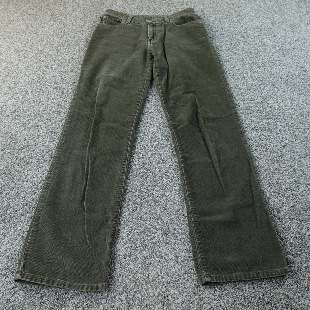 VTG Ralph Lauren Pants Womens 6‎ Green Corduroy Trouser Polo Jeans Mid Rise Boot